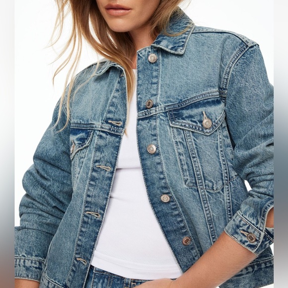 Dynamite Cropped Denim Jacket - Picture 1 of 4